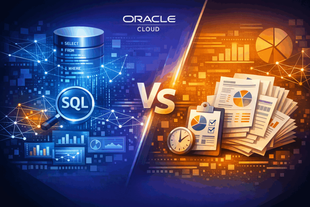 Oracle Cloud ERP SQL Query vs. Traditional Reporting